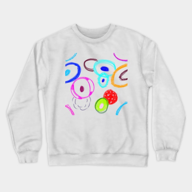 Colorful abstract geometric shapes Crewneck Sweatshirt by Artistic_st